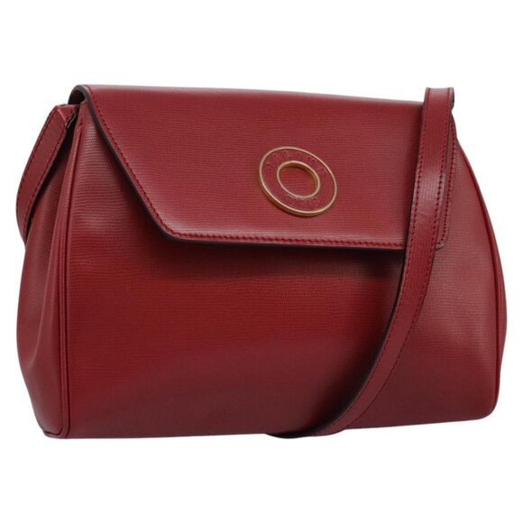 CELINE Shoulder Bag Leather Red Auth 112931 - Picture 1 of 16